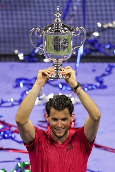 Thiem 1st since 1949 to win US Open after ceding 1st 2 sets AP News